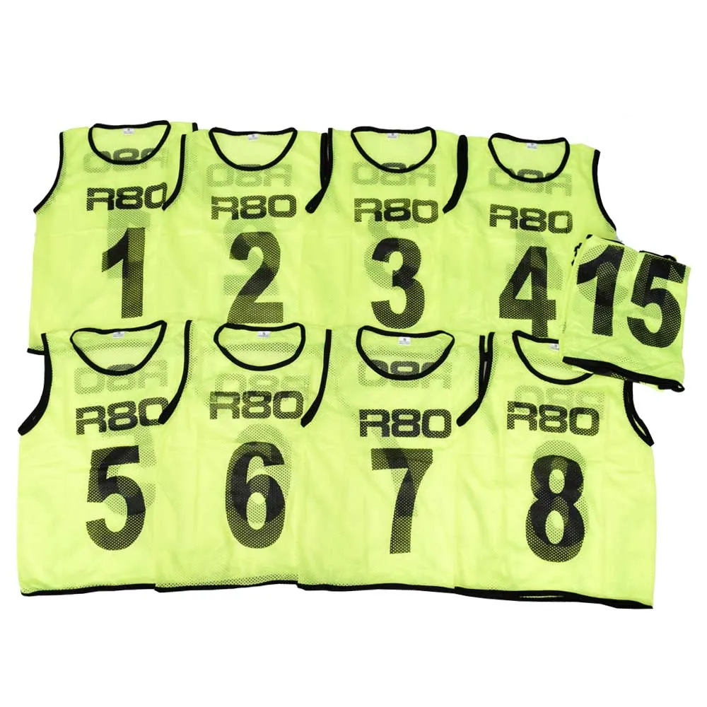 1-15 Numbered Training Bib Sets