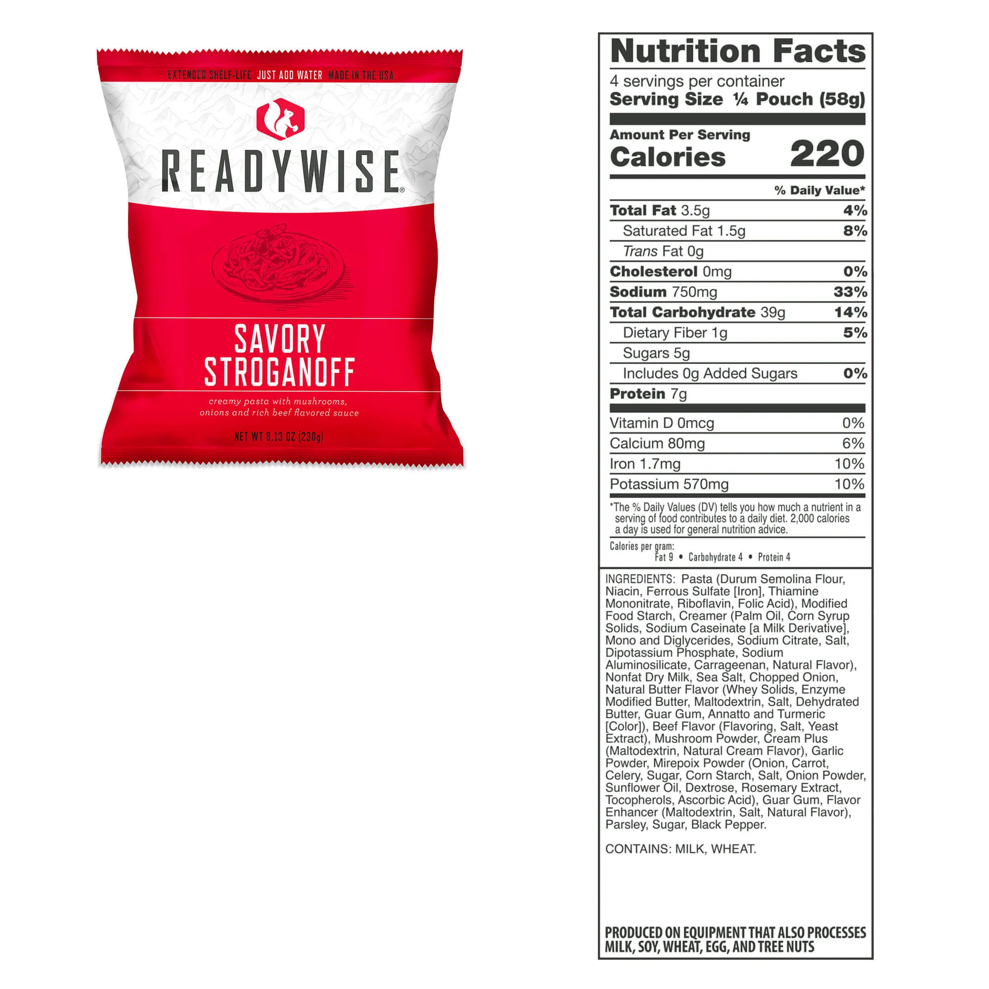 1440 Serving Package - 240 lbs - Includes: 6 - 120 Serving Entrée Buckets and 6 - 120 Serving Breakfast Buckets