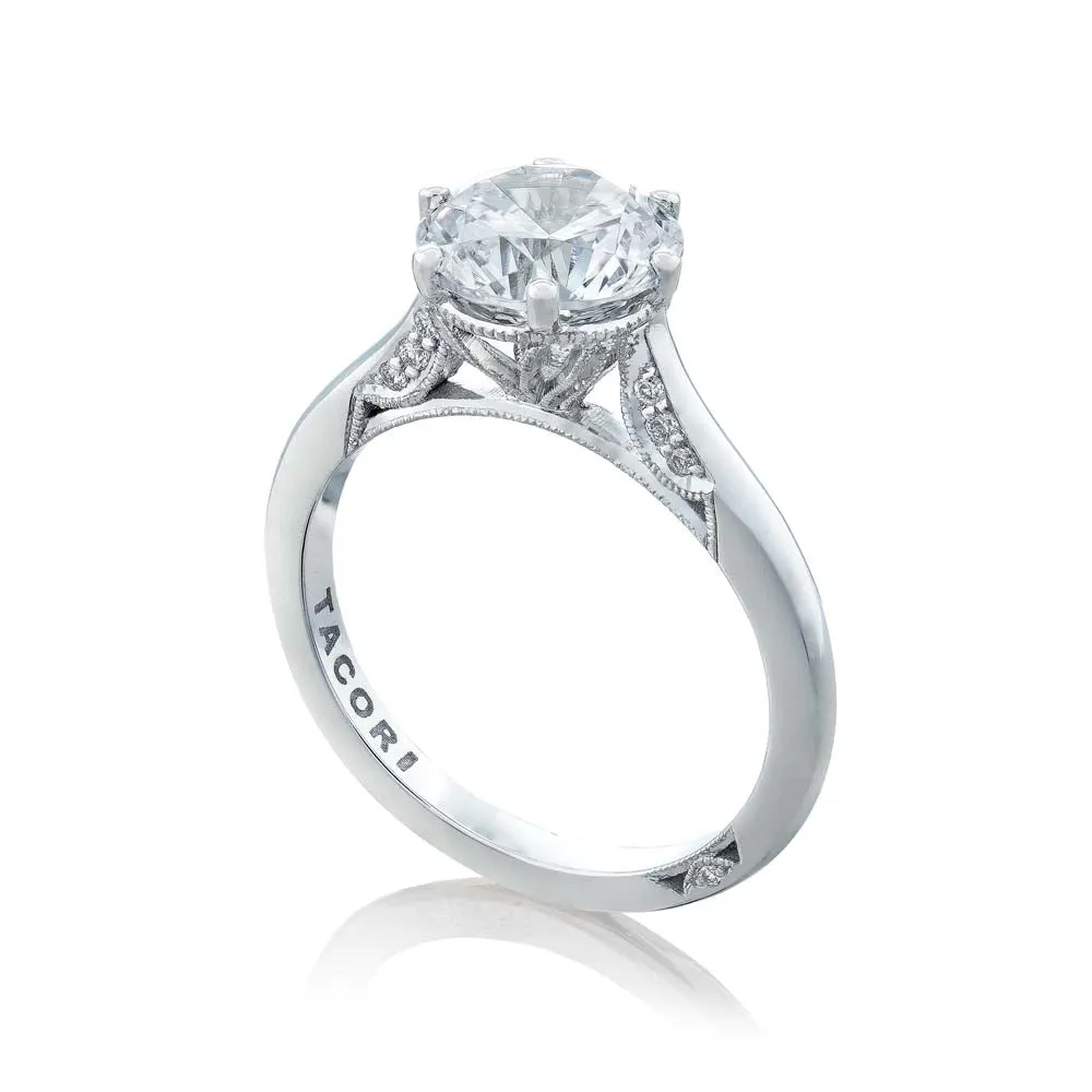 18k White Gold Six Prong Solitaire Engagement Ring