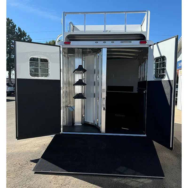 2025 4 Star 3 Horse Bumper Trailer Pull 8' Wide, 15' Long
