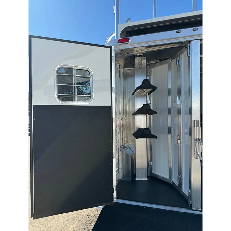 2025 4 Star 3 Horse Bumper Trailer Pull 8' Wide, 15' Long