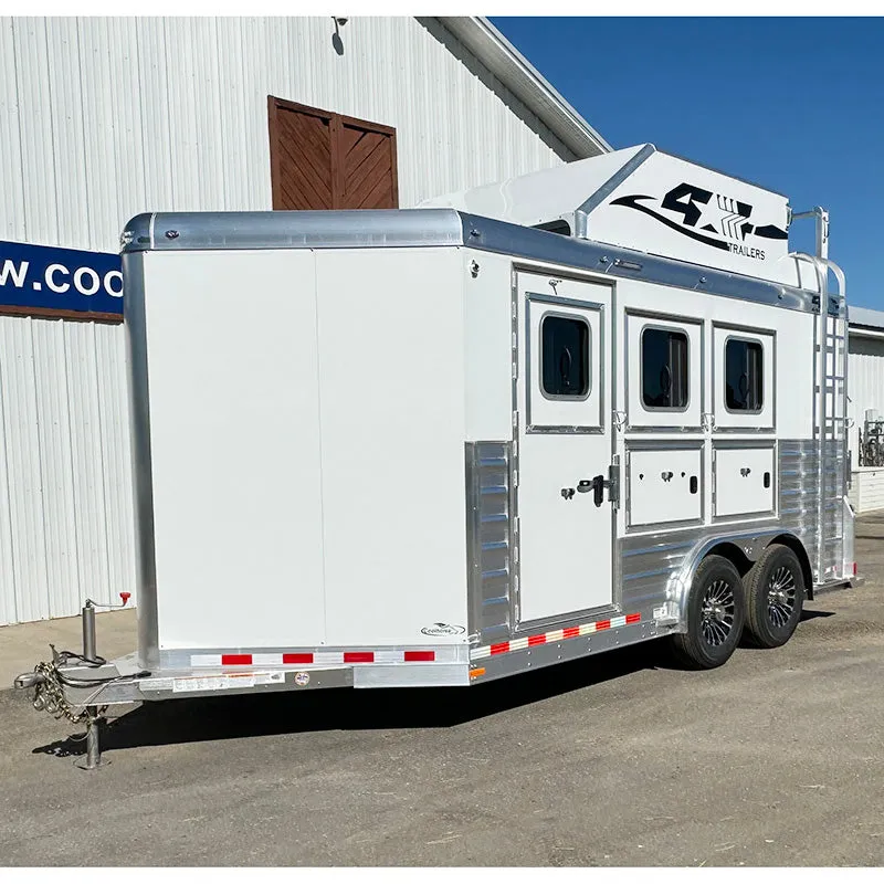 2025 4 Star 3 Horse Bumper Trailer Pull 8' Wide, 15' Long