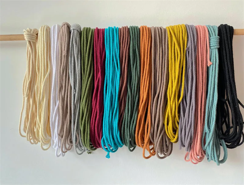 4MM MACRAM BRAIDED - PLAIT - COOL GRAY