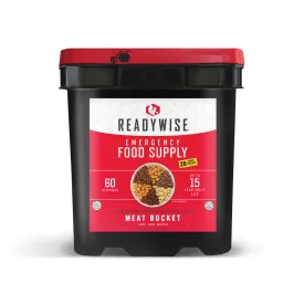 60 Serving   20 Bonus Rice Servings Freeze Dried Meat  Bucket