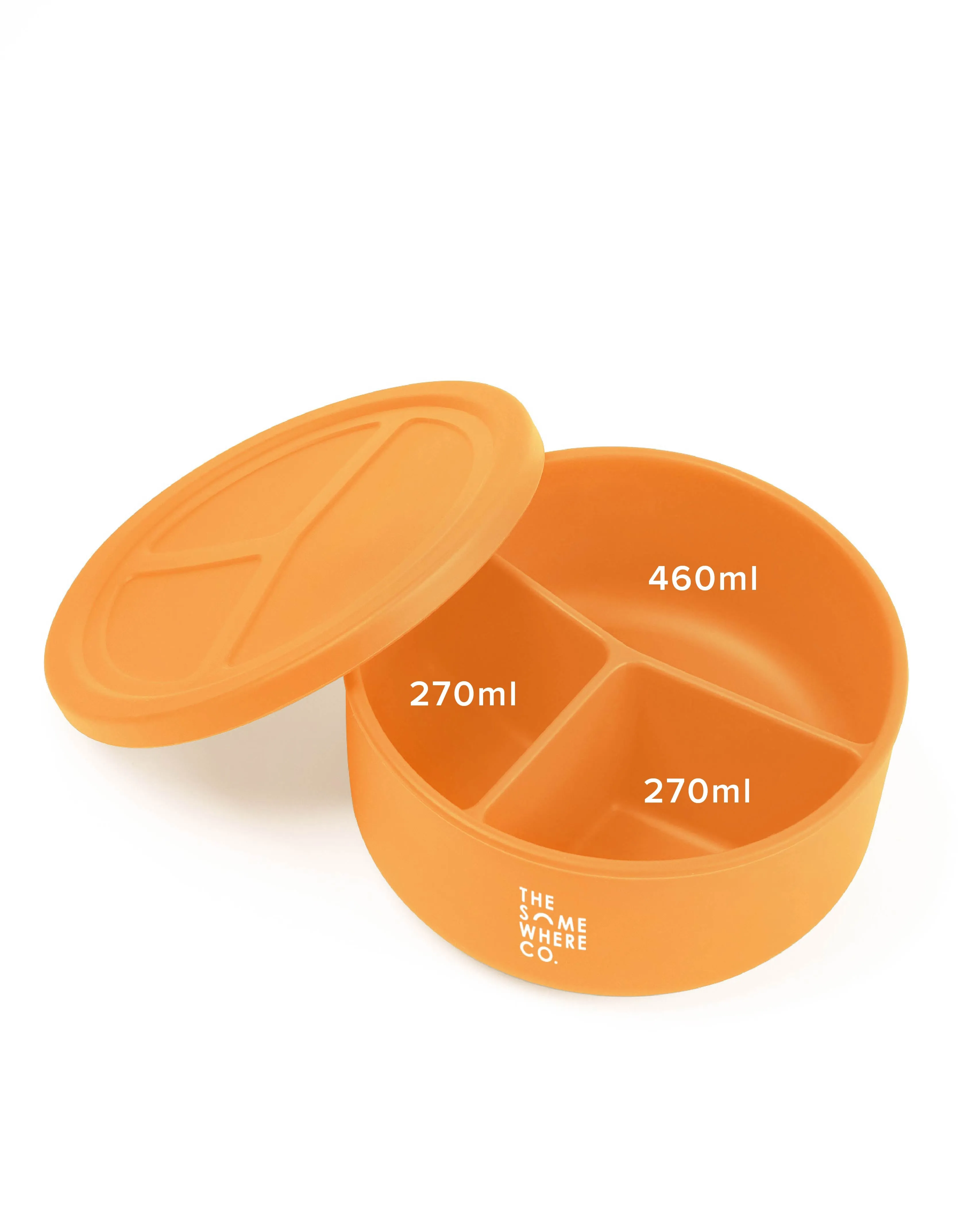 Apricot Round Silicone Bento Lunch Box