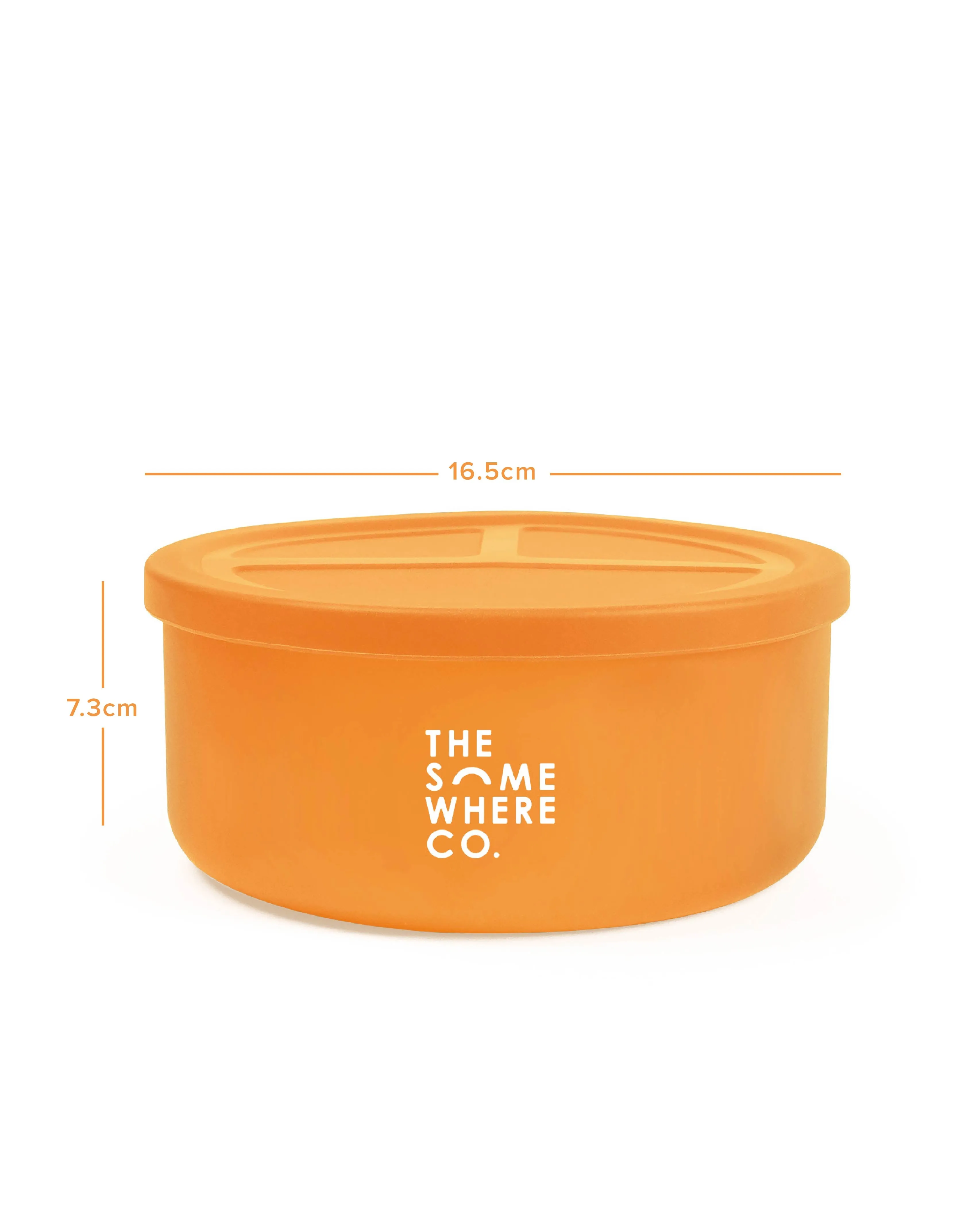 Apricot Round Silicone Bento Lunch Box