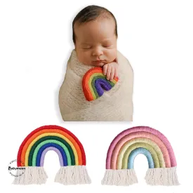 Babymoon (Set of 2) Macrame | Wall Hanging | Rainbow Baby Photography Accessories Kids Photoshoot Props