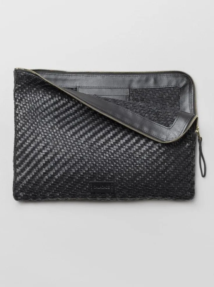 BATU L Black Twill Pouch