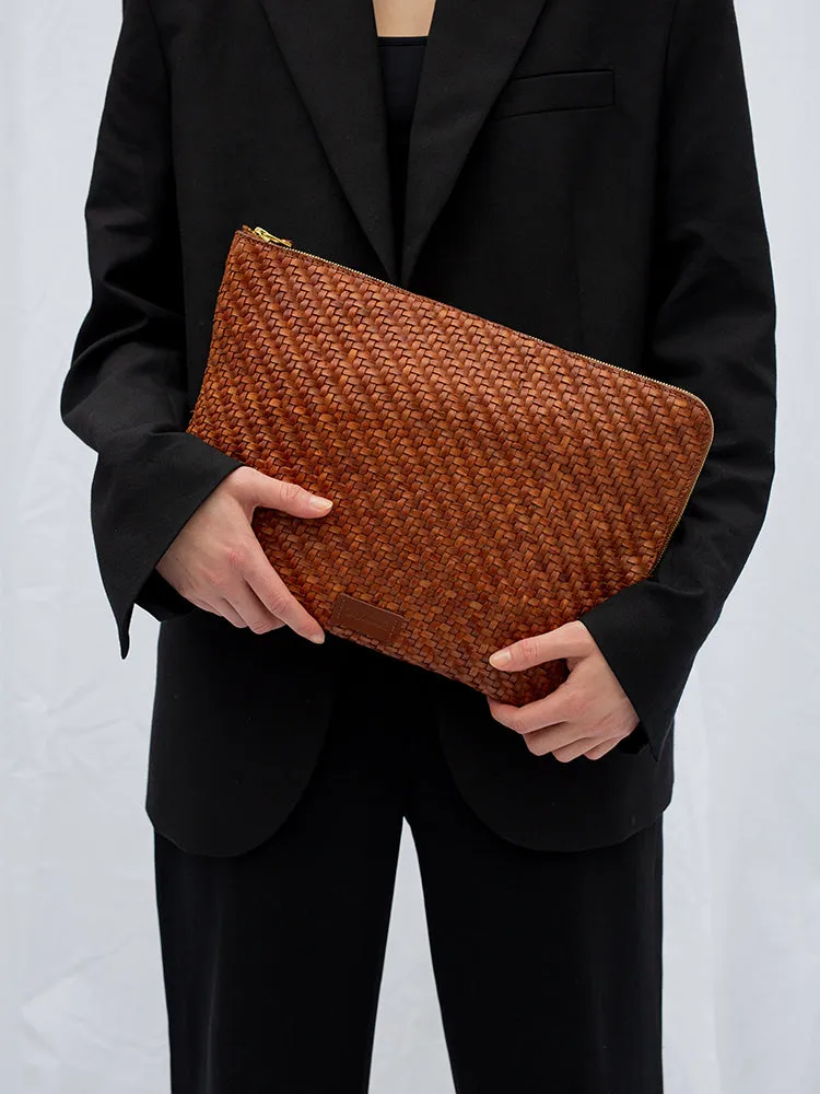 BATU L Pecan Twill Pouch