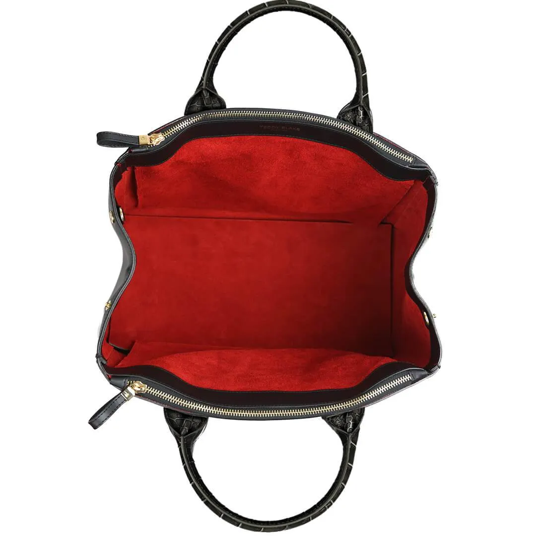 Bella Croco 15" - Black&Red