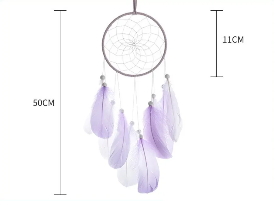 Boho Dreamcatchers with Feathers