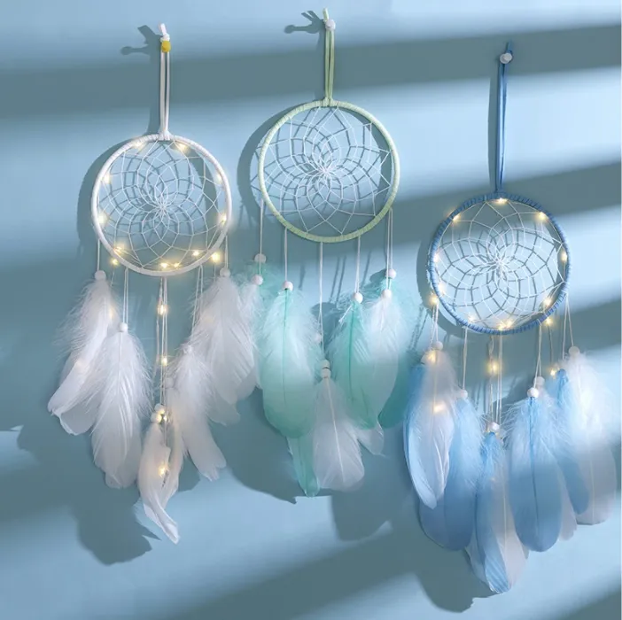 Boho Dreamcatchers with Feathers