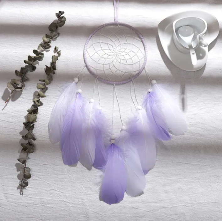 Boho Dreamcatchers with Feathers
