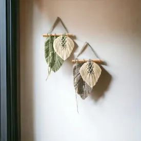Boho Leaf Macrame Home Decoration