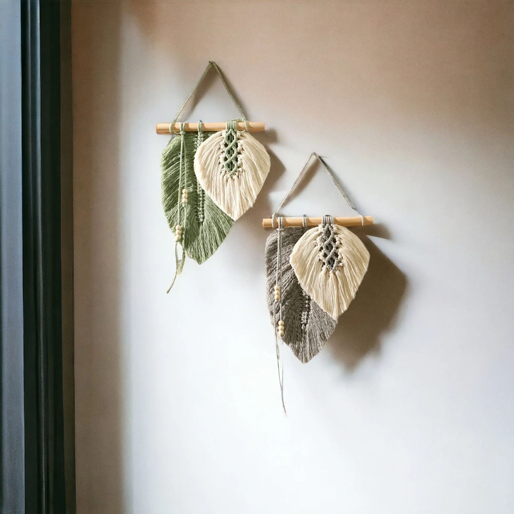 Boho Leaf Macrame Home Decoration