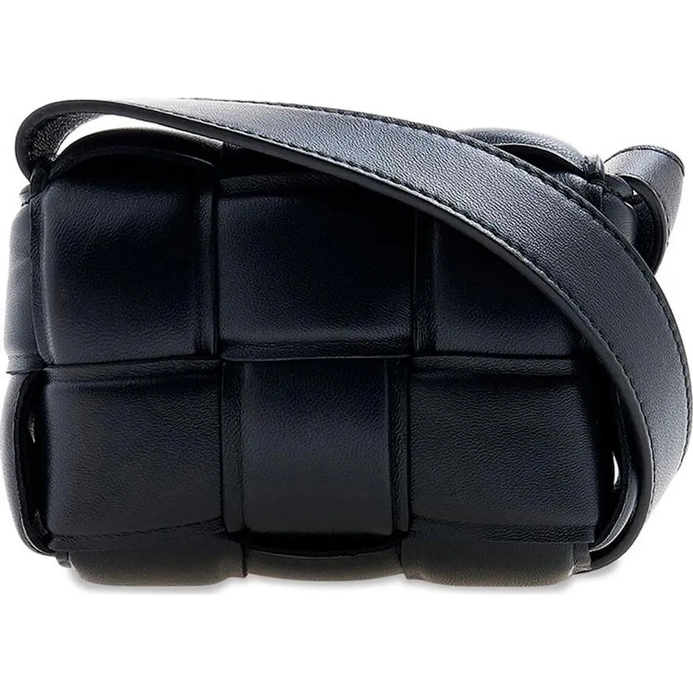 Bottega Veneta Padded Candy Cassette Bag, Black/Gold