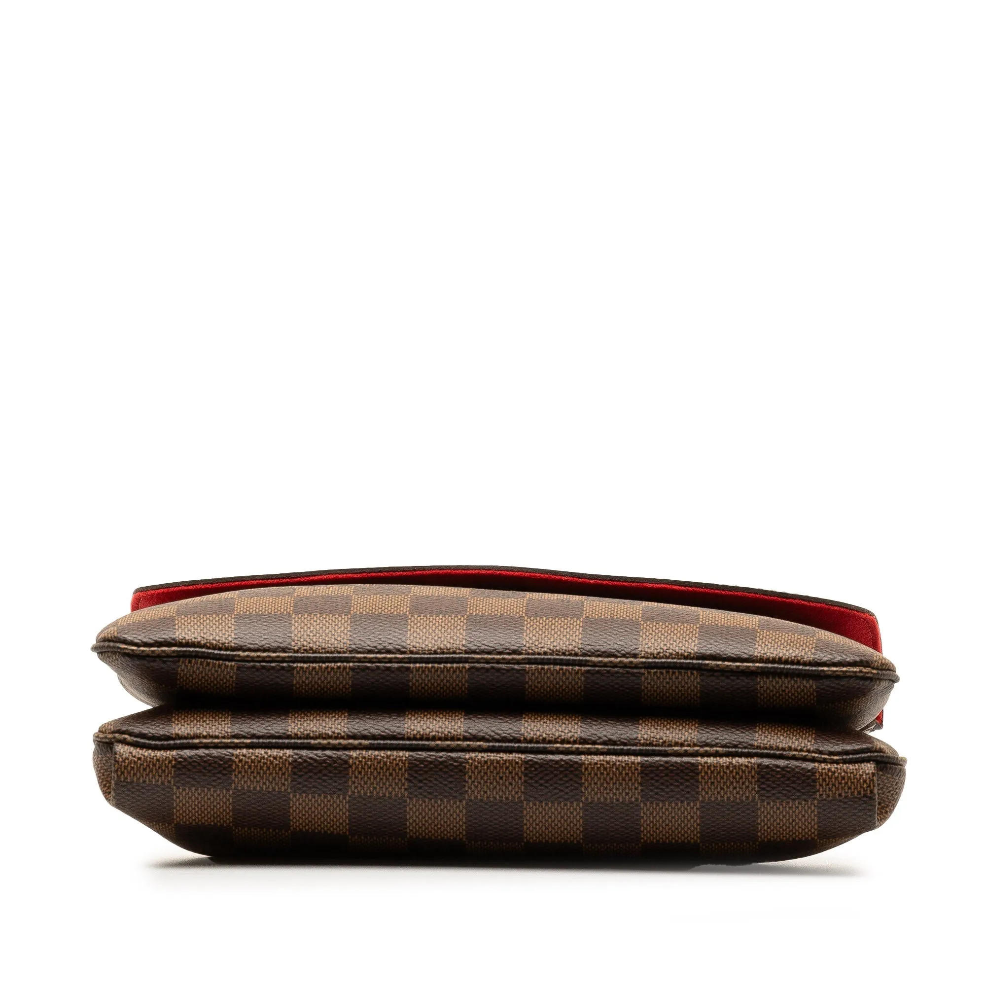 Brown Louis Vuitton Damier Ebene Twice Crossbody Bag