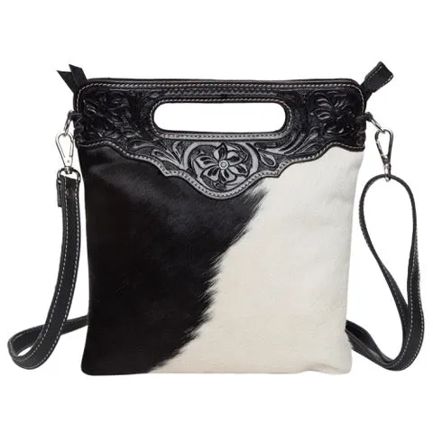 Cali Cowhide Sling Bag with Tooling