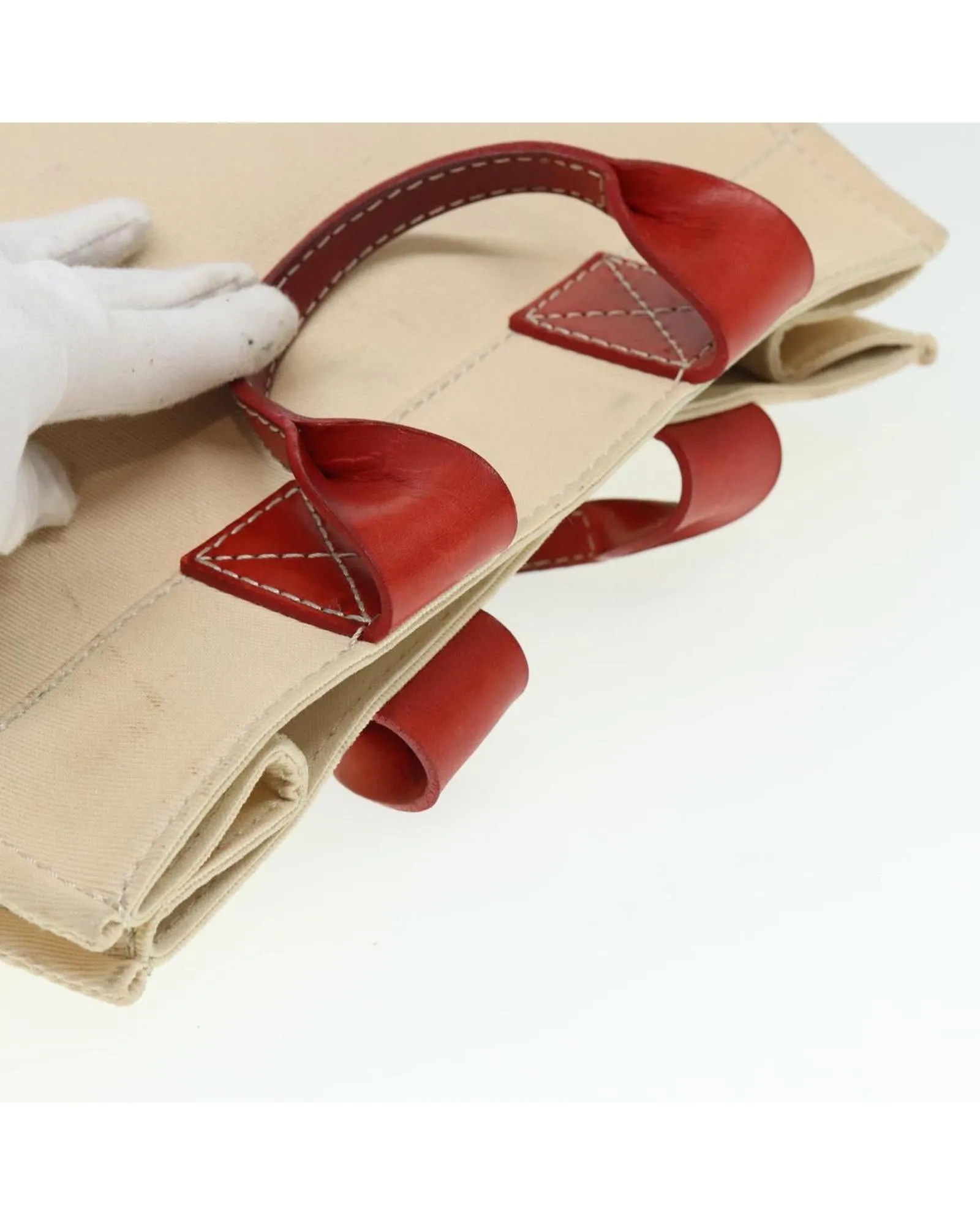 Canvas Hand Bag with Handle and Spacious Interior