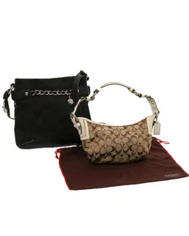 Canvas Signature Shoulder Bag Set