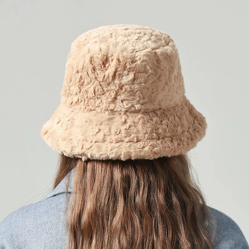 Chic Cozy Lambswool Bucket Hat