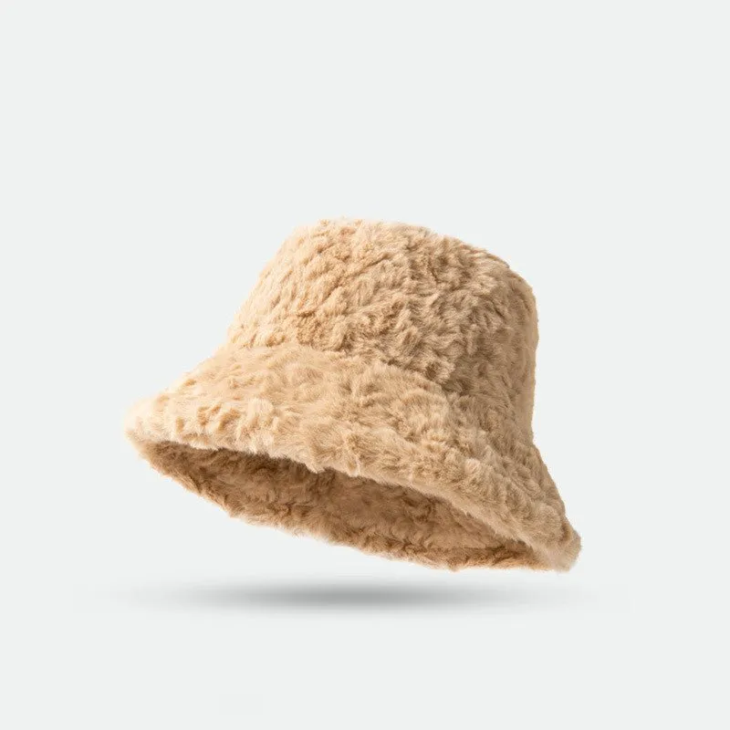 Chic Cozy Lambswool Bucket Hat