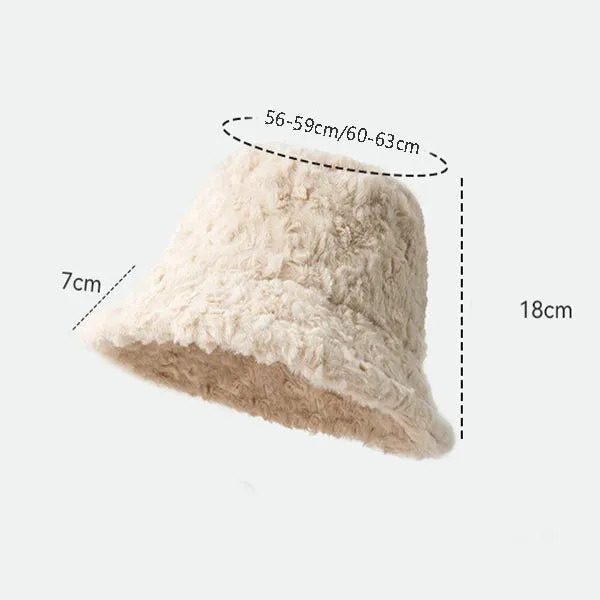 Chic Cozy Lambswool Bucket Hat