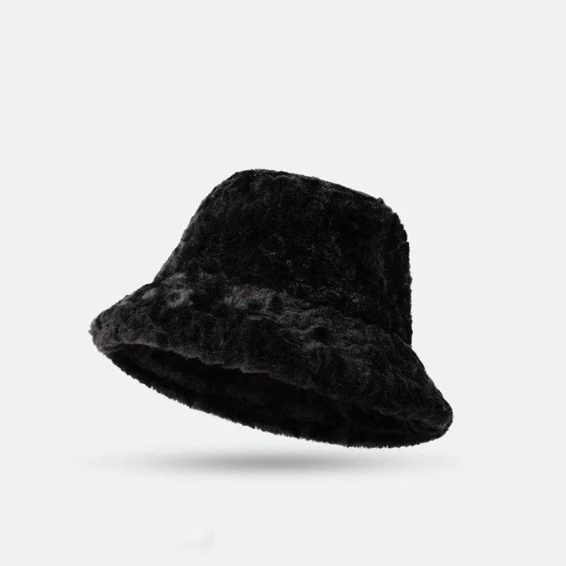 Chic Cozy Lambswool Bucket Hat