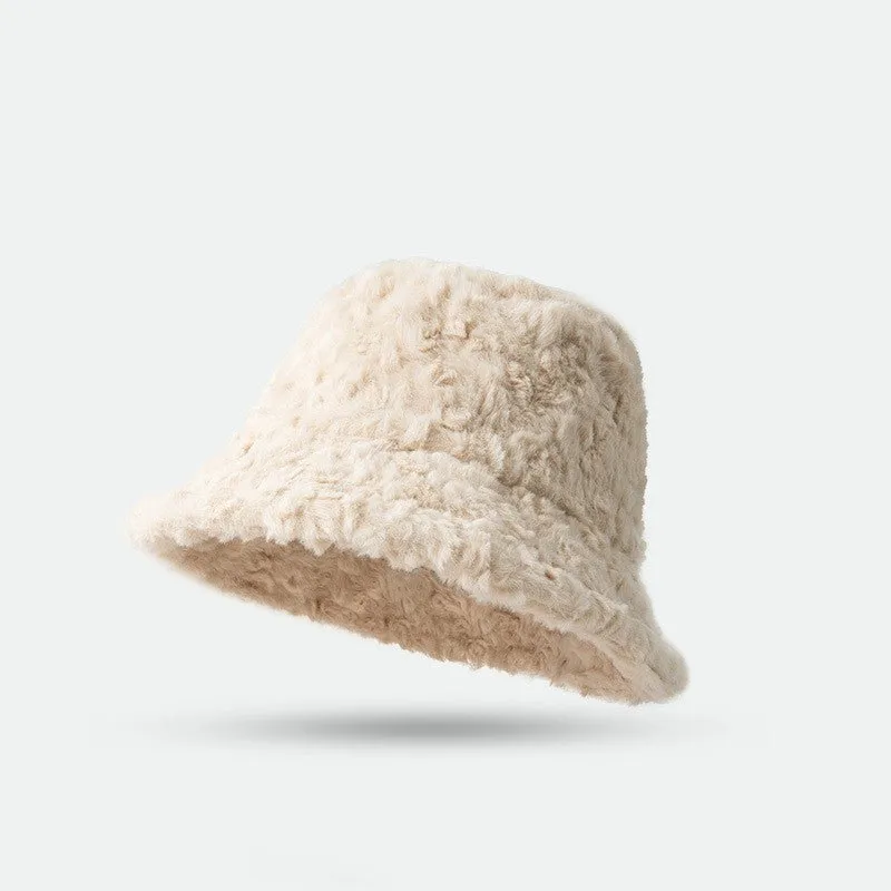 Chic Cozy Lambswool Bucket Hat