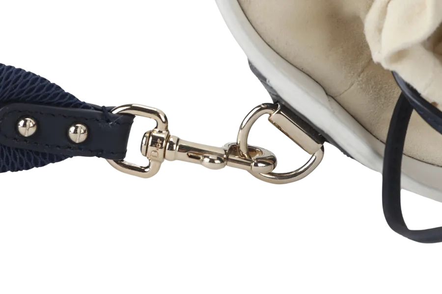 CHRISTIAN DIOR MINI BUCKET (56-MA-0232) CALFSKIN LEATHER WHITE STRAP AND DUST COVER