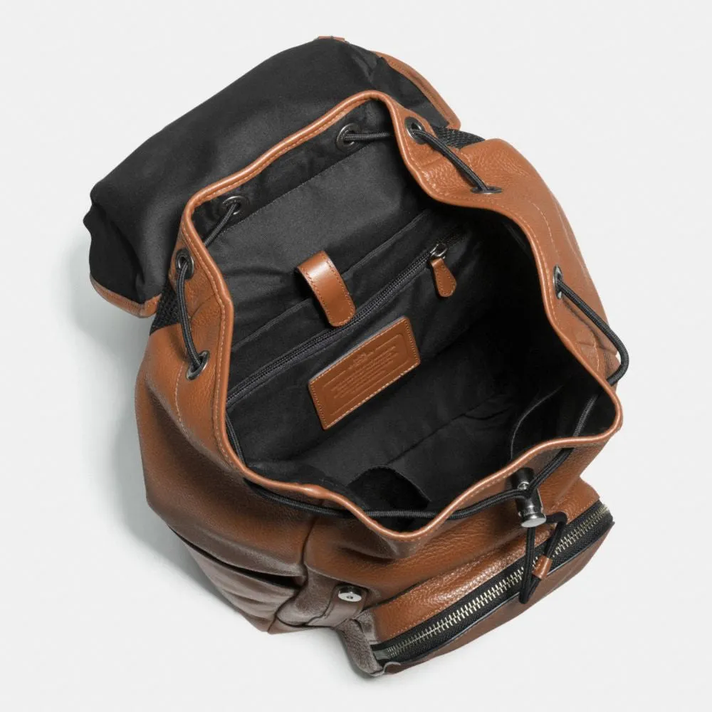 COACH HENRY BACKPACK IN PEBBLE LEATHER