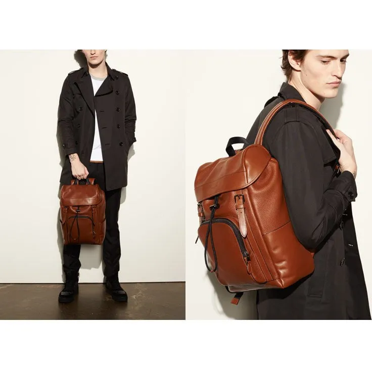 COACH HENRY BACKPACK IN PEBBLE LEATHER