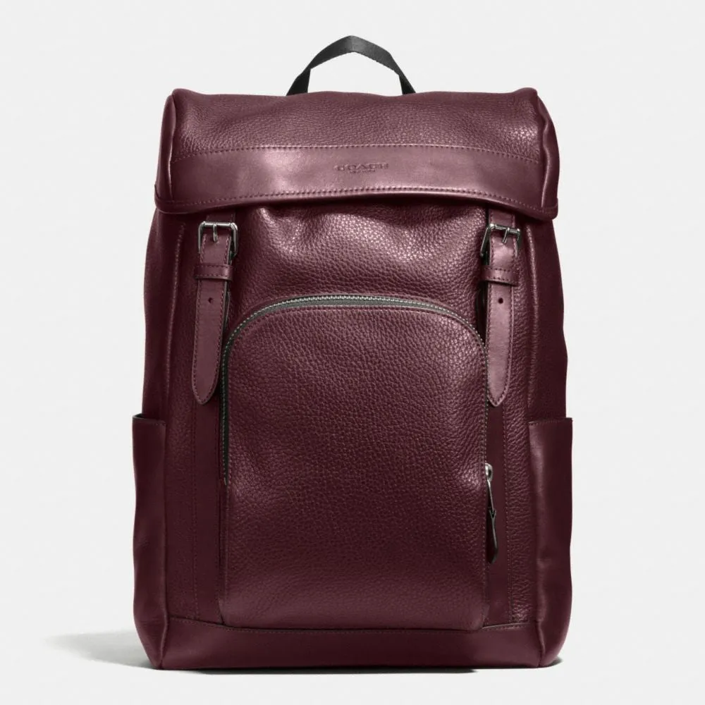 COACH HENRY BACKPACK IN PEBBLE LEATHER
