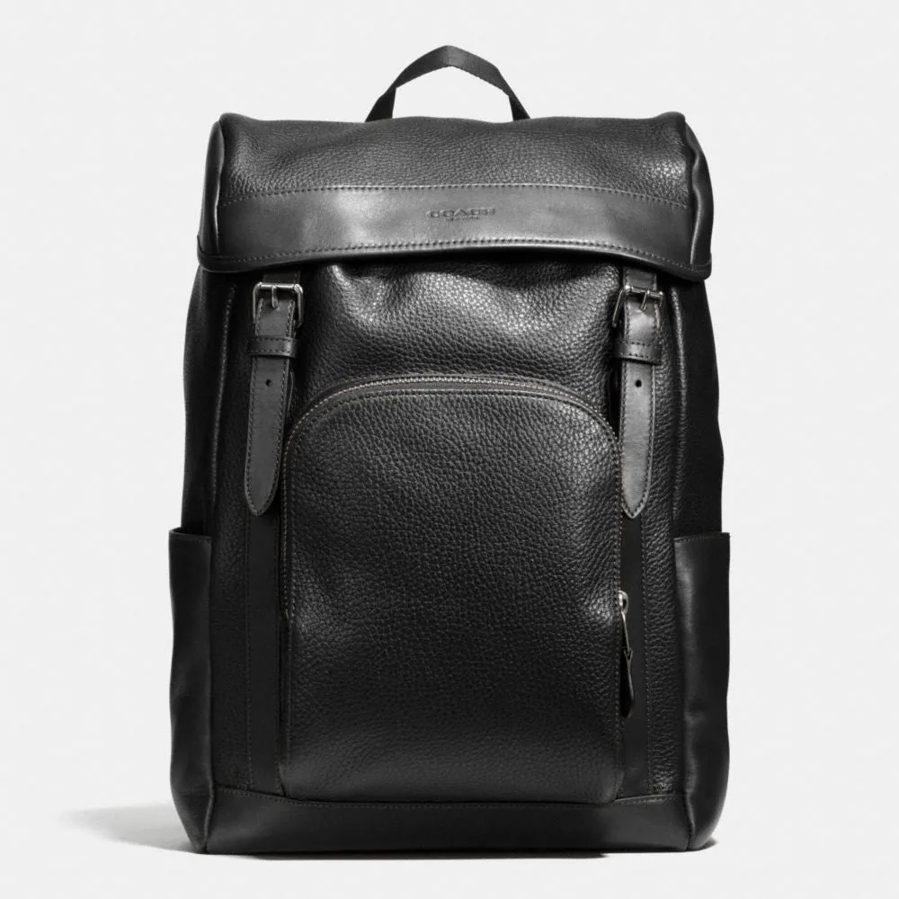 COACH HENRY BACKPACK IN PEBBLE LEATHER
