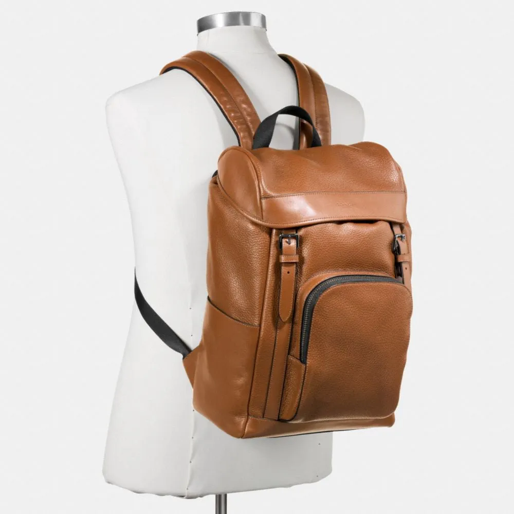 COACH HENRY BACKPACK IN PEBBLE LEATHER