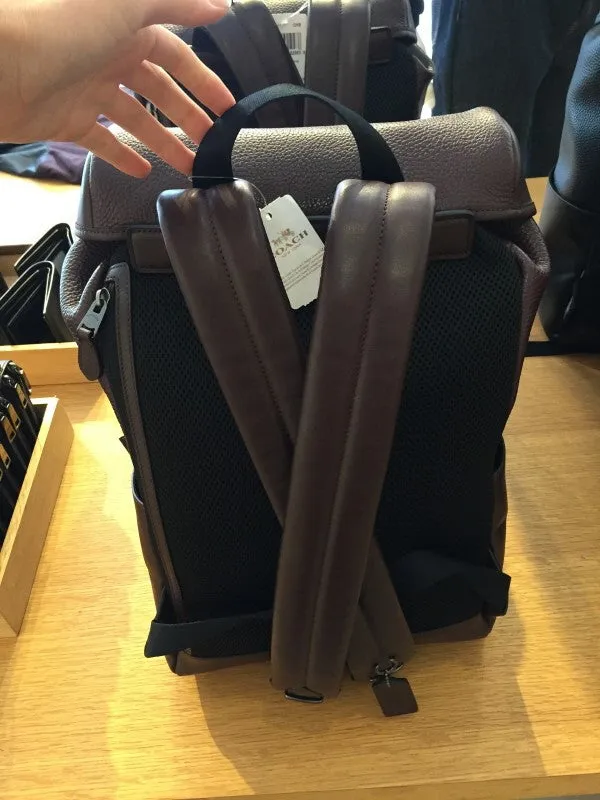COACH HENRY BACKPACK IN PEBBLE LEATHER