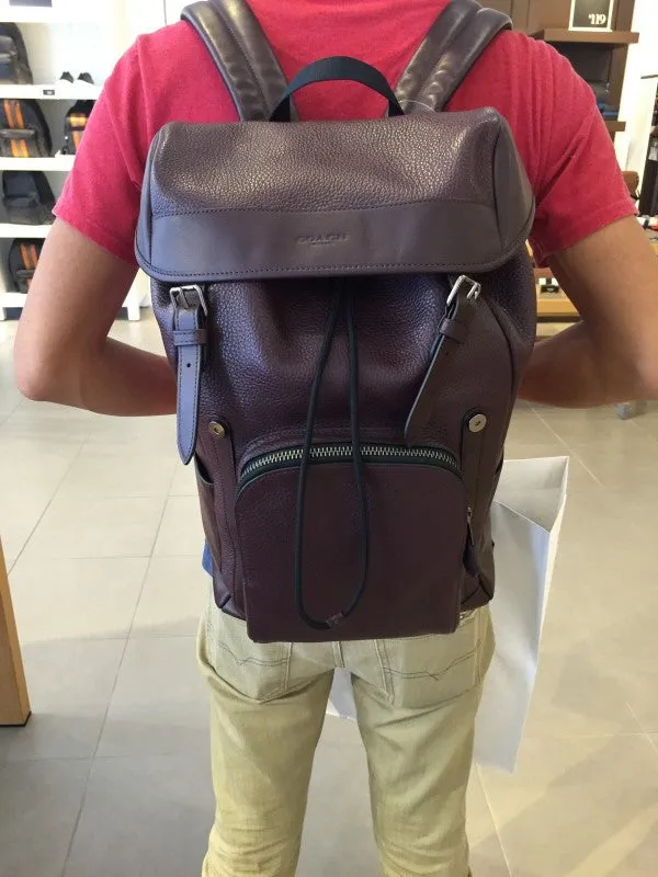 COACH HENRY BACKPACK IN PEBBLE LEATHER