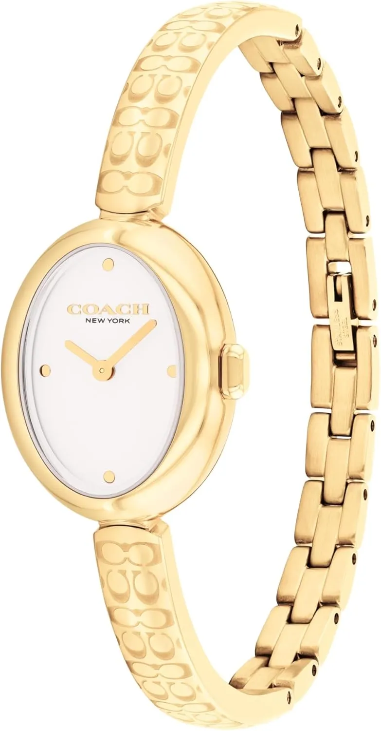 COACH Sammy Women's 2H Quartz Watch - Jewelry-Inspired 22.5mm Bangle Watch - Modern and Elegant Everyday Timepiece - Gift for Her