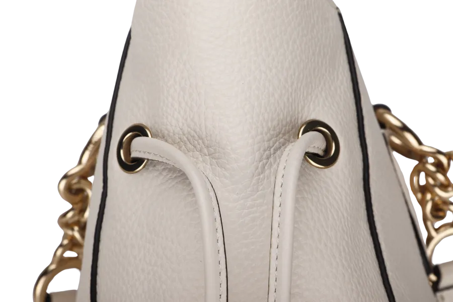 COACH SHOULDER BAG (A1954-F72650) LARGE WHITE GOLD HARDWARE WITH DUST COVER