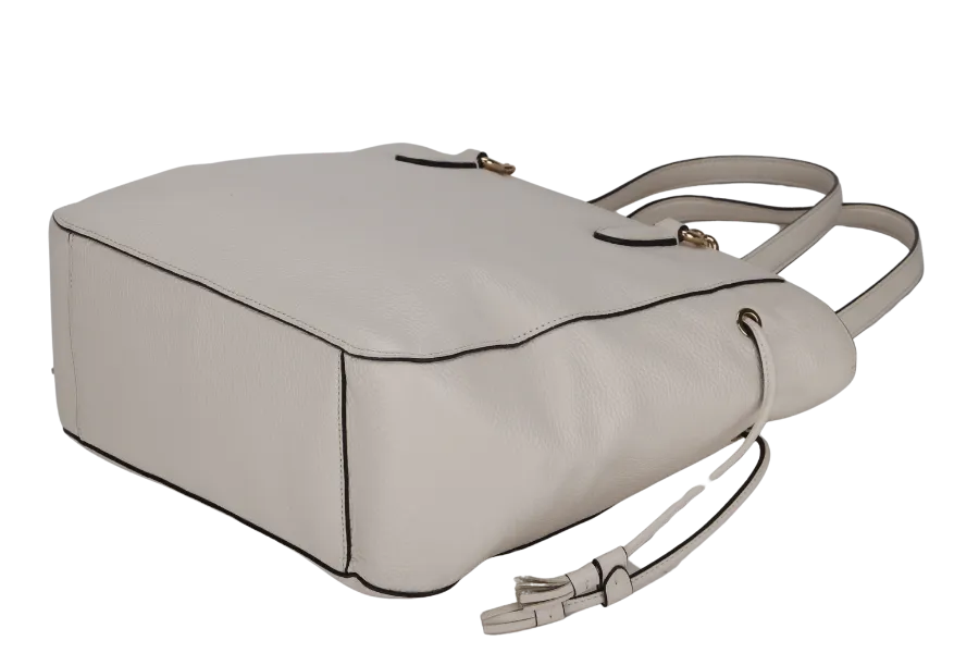 COACH SHOULDER BAG (A1954-F72650) LARGE WHITE GOLD HARDWARE WITH DUST COVER