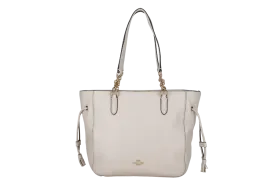 COACH SHOULDER BAG (A1954-F72650) LARGE WHITE GOLD HARDWARE WITH DUST COVER