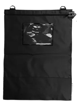 Courier Satchel - XLarge Portrait - Black