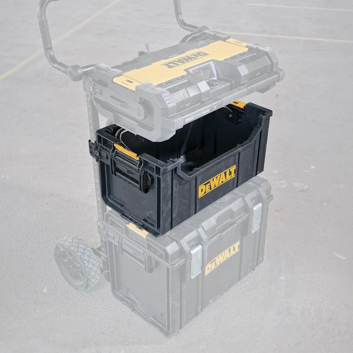 DeWALT DWST08206 TOUGHSYSTEM Stackable Multi-Grip Tool Box Tote