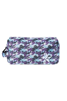 DiamondNet™ in Mythical Camo Rebel Makeup Bag with White Zipper