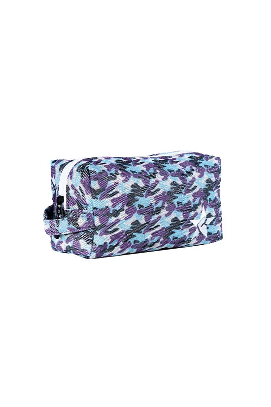 DiamondNet™ in Mythical Camo Rebel Makeup Bag with White Zipper