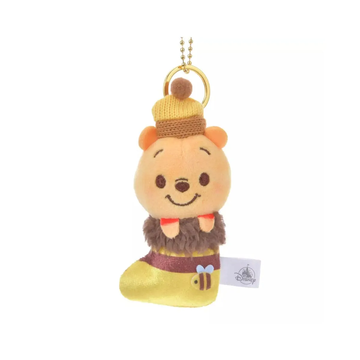 Disney Christmas Winnie the Pooh Keychain Sock