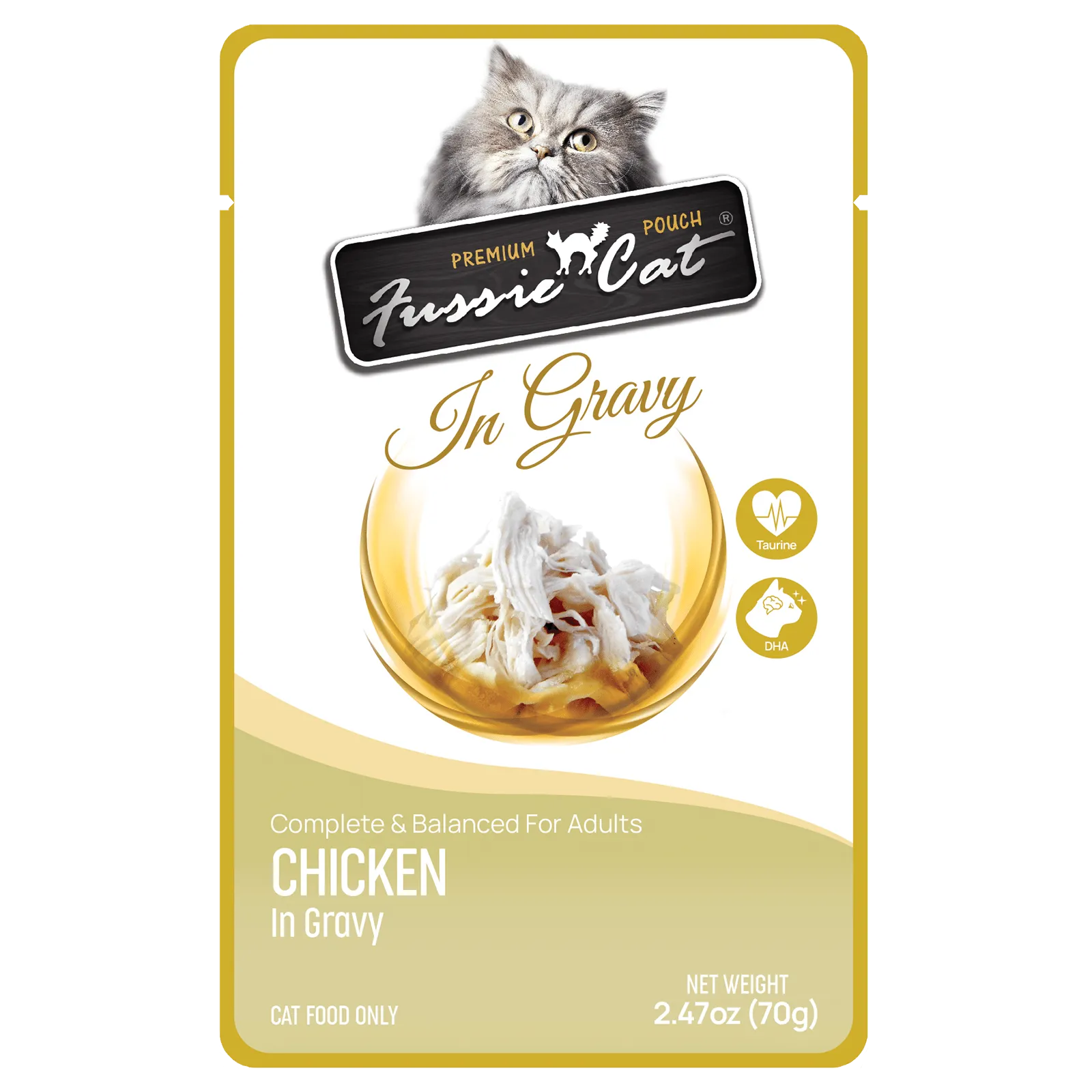 Fussie Cat Premium Pouch Chicken in Gravy Cat Food