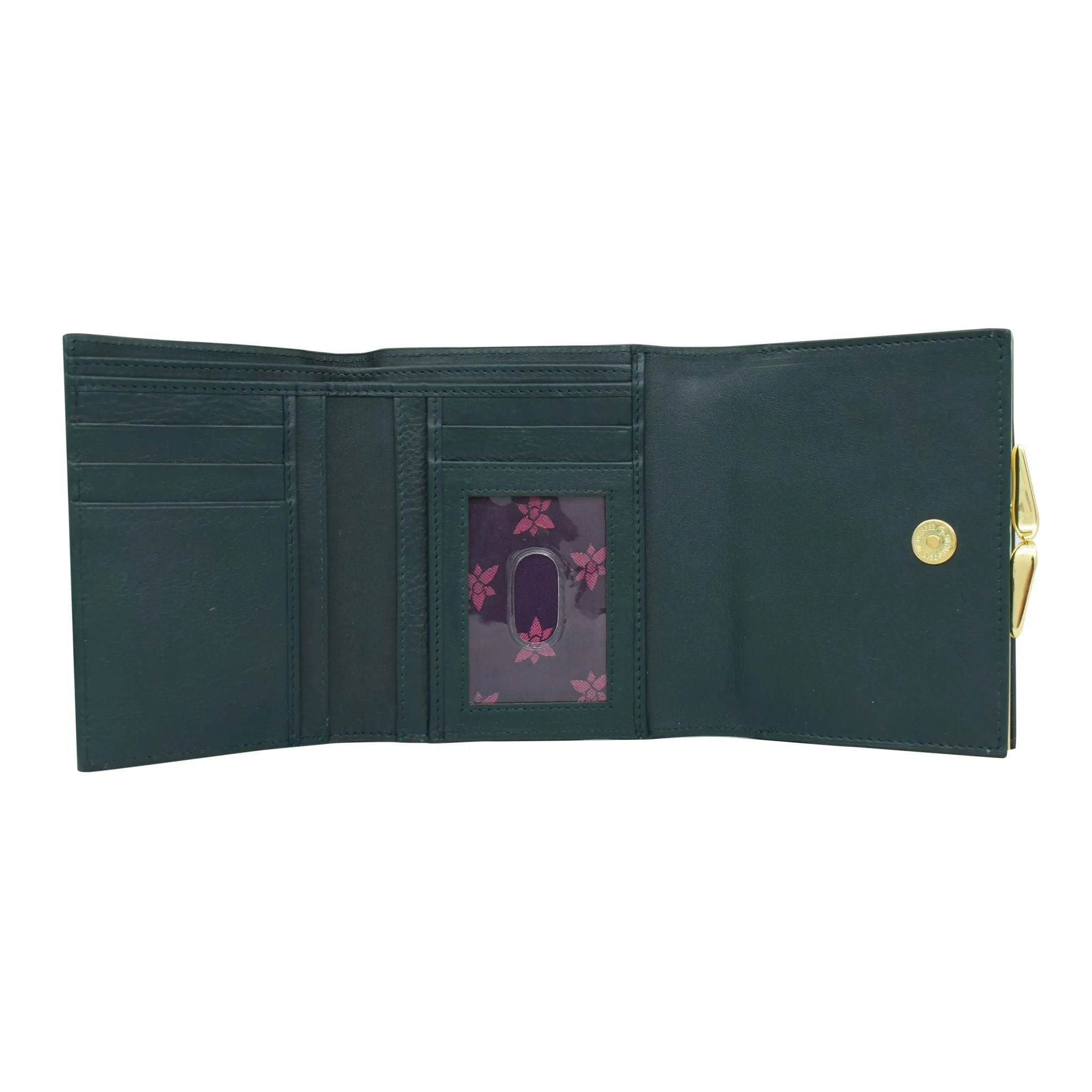 Hand Painted Two-Fold Wallet with RFID