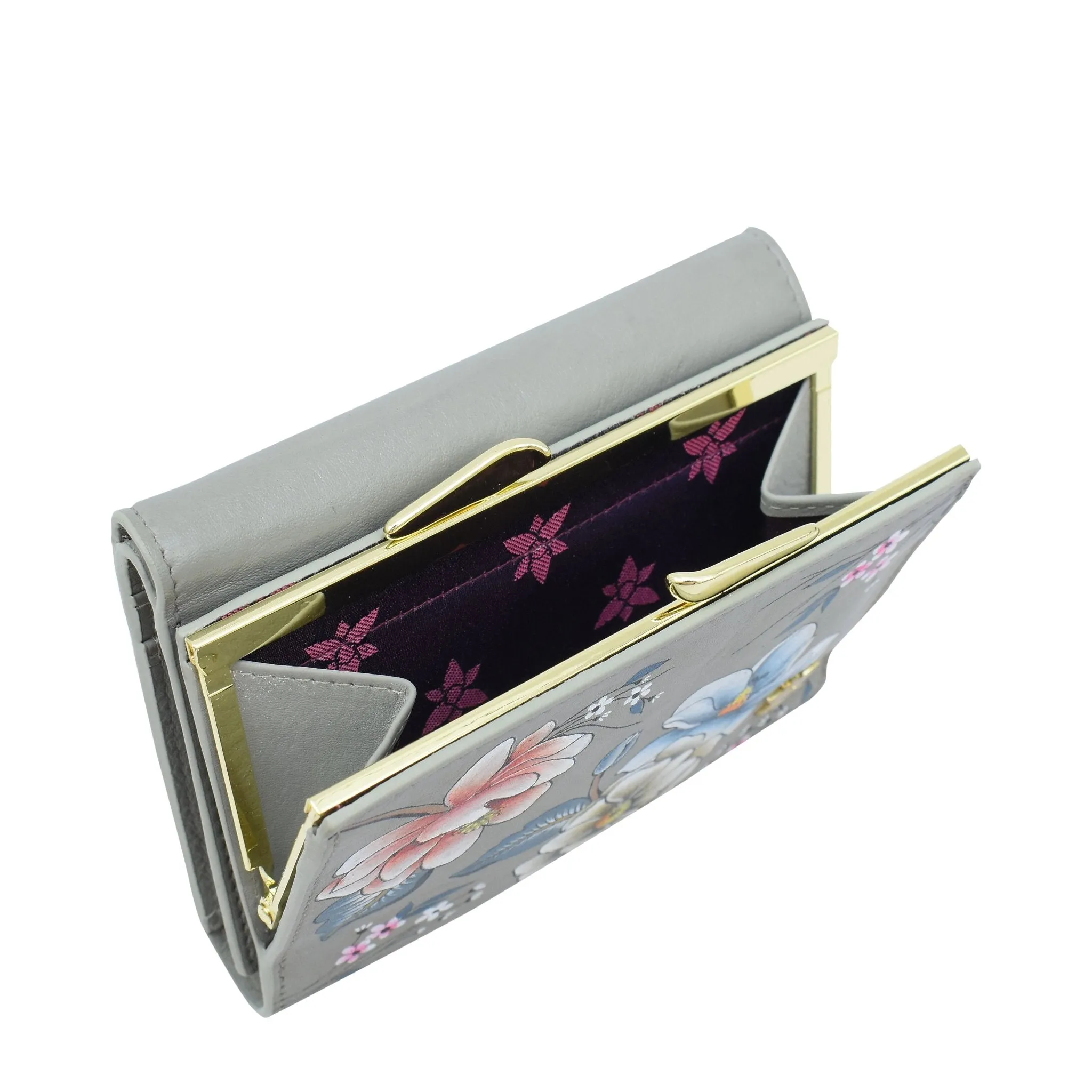 Hand Painted Two-Fold Wallet with RFID