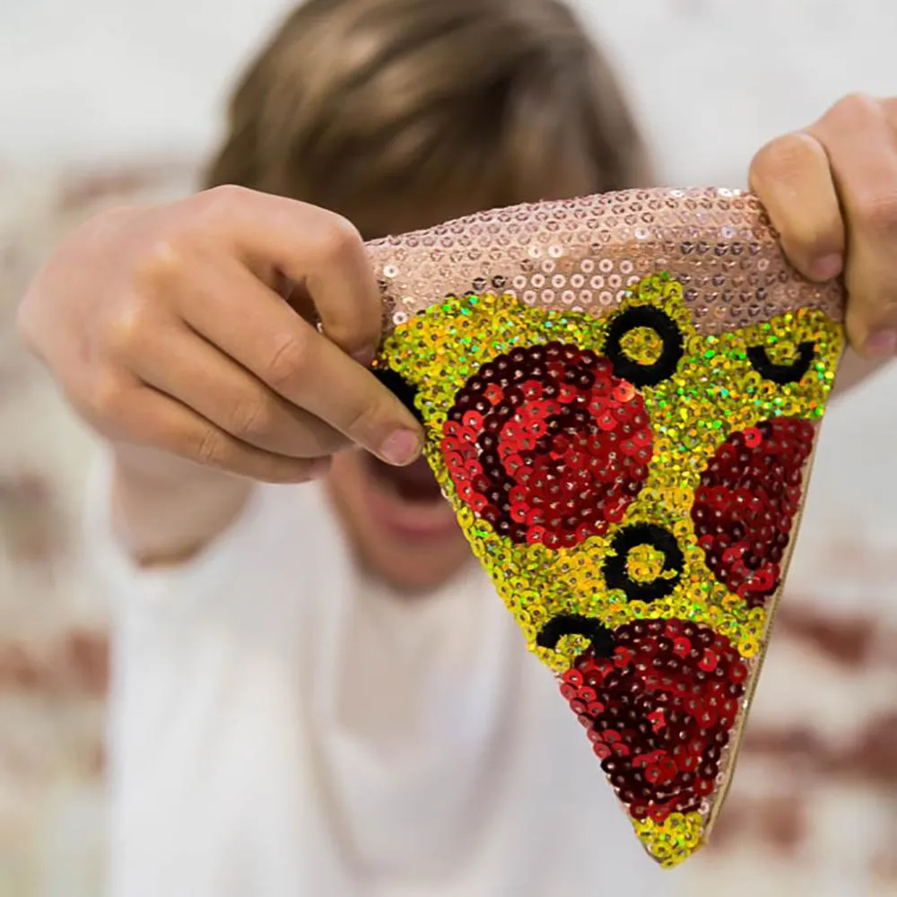 Iconic Sequin Pizza Purse